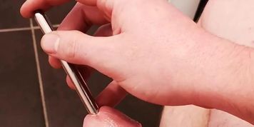 Getting confident at sounding my dick (Eva Elfie)