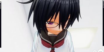 3D HENTAI POV schoolgirl rides your dick and does AHEGAO