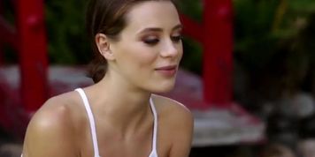 Riley Reid and Lana Rhoades Lesbian Yoga Sex with Trainer in Park