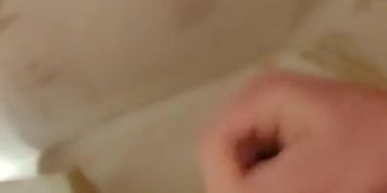 Masturbating in my friends shower