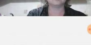 Omegle dickflash for hot milf as she has a drink