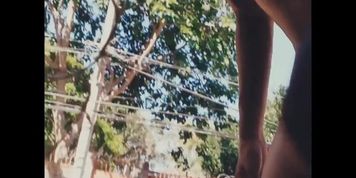 Andrei_B Jerking Off and Cumming Outdoors