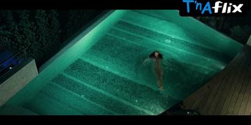 Louise Bourgoin Breasts,  Bush Scene  in White Snow