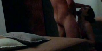 Teenage girl deepthroat & rimming