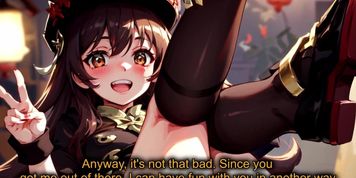 Hentai JOI Hu Tao Proves youre a Premature Ejaculator Foot, Quickshot - 