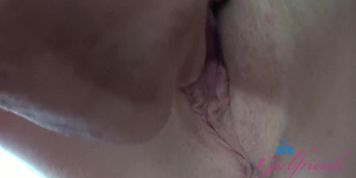Amateur nextdoor w/glasses on gets her pussy eaten, gives blowjob and fucks (Meloni Moon)