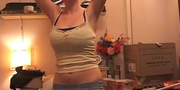 Girl dancing naked with big boobs 5