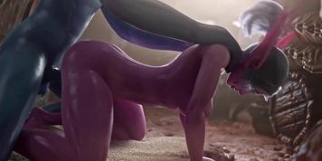 Horny Elf-girl Want Cum Inside Pussy - 3d Animated Sex