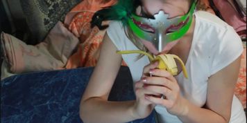 blowjob to a banana