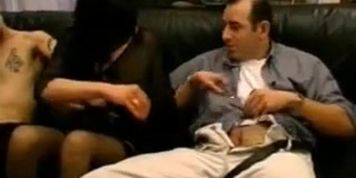 Hairy French Mature Anal fist with young males