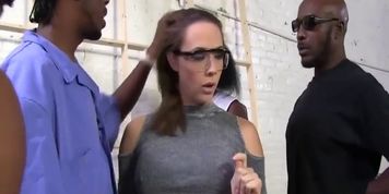 Chanel Preston Gets Fucked By A Crew Of Black Men