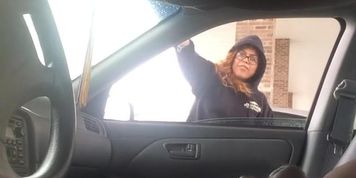 Latina teen acts like shes mad at my Black coc ...