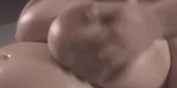 pregnant bbw oiled huge gigantic boobs fondling