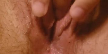 Wife playing with wet pussy 
