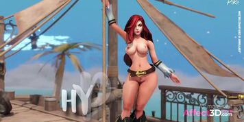 The Hottest Pole Dance Ever - 3D Animation by Chikipiko