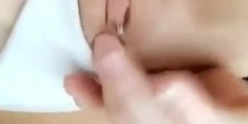 Anal and Pussy Masturbation with Dildo