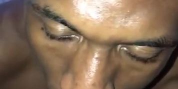 Licking my hairy pussy