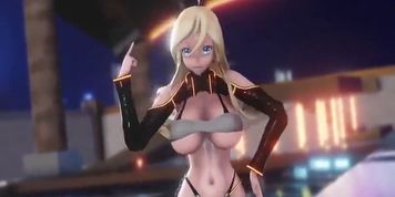 MMD Lily up and down ver non nuude