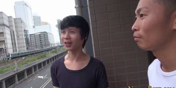 Asian teen sucking cock - video 2