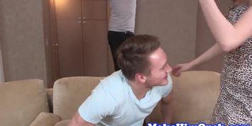 Roundass euro gf cuckolds cheating bf