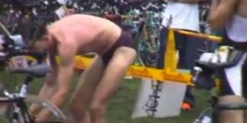 IRONMAN CHANGING HIDDEN CAM TRIATHLETES - video 3