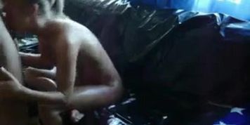 Kinky teen fucked rough on sofa
