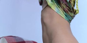 We Are Hairy - Simona strips naked on her chair for the holidays