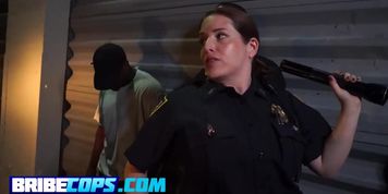 Uniform wearing sluts grabbing a loaded BBC