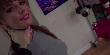 Horny dude Bryan Gozzling enjoys banging Scarlett Maes tight pussy so deep