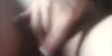 Two Girls screw in the backseat of a car 