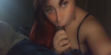 &ldquo;Let me hold the camera daddy&rdquo; Sloppy BBC Deepthroat 