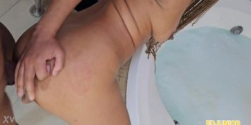 Naughty Little Nymph Got Broken After Being Punched Rough In The Ass Until She Couldn'T Take It Anymore
