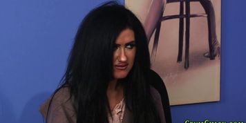 Clothed brit face spunked