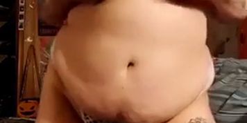 BBW strips while talking dirty (Fatpussy)