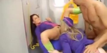I Love Fucking in the Airplane Restroom (Eva Angelina, Isis Taylor, Sunny Lane)