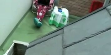 Spying my 19 years sister toying on our terrace