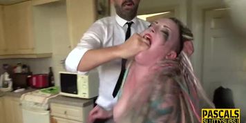Dominated tattooed slut