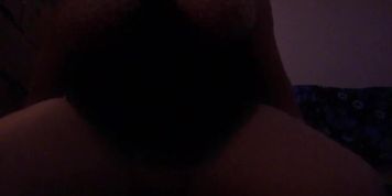 Fat girl bouncing on dildo