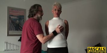 Mature face fucked sub