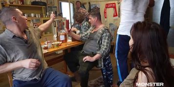 Monster Dick Gang E02: Petite Stepdaughter Shared With Mates (Nicole Love)