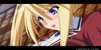 Blonde hentai girl fucked on the library floor