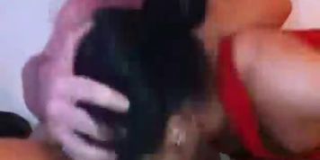 Hot masked milf hard deepthroat and swallow - video 1