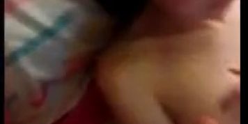 Surprise Cumshot for this little slut