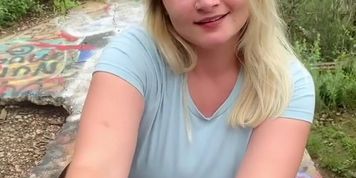 Sabrina May Bj in the woods