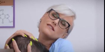 Nurse Becomes Proctologist For Cougar