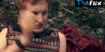 Holly Earl Breasts,  Thong Scene  in Skins