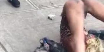 THOT EXPOSES AND DANCES WITH HER NAKED PUSSY