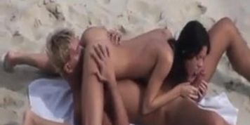 Young Russian Couple Fuck Crimea Nude Beach Spycam