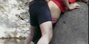Desi indian young couple outdoor screw