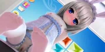 Tiny doll doing hot stuff